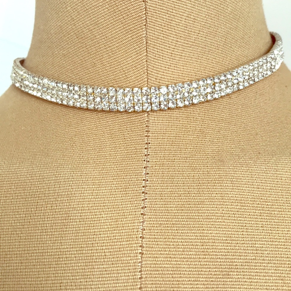 Rhinestone choker